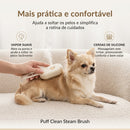 Escova vaporizada Puff Clean - Para pelos macios e brilhantes no dia a dia 🐶🔥